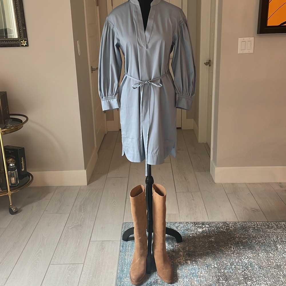 Rebecca Taylor Blue Shirt Dress Size XS NWT - Picture 9 of 12